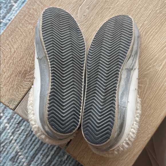 AUTHENTIC Golden Goose White and Gray Distressed Sneakers White Leather - Picture 5 of 6